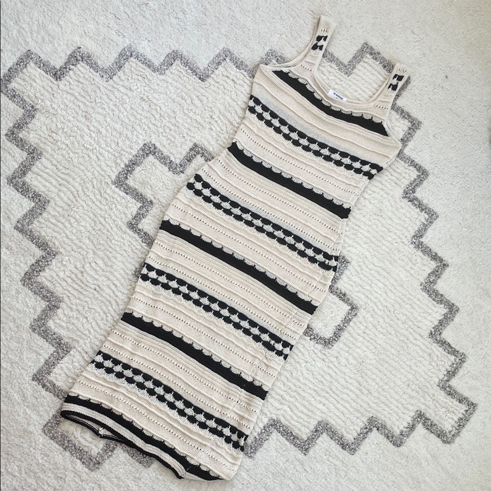 The workshop black and cream crochet dress NWOT never worn